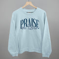 Praise The Lord Blue Script