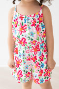 SALE Neon Floral Strappy Play Romper