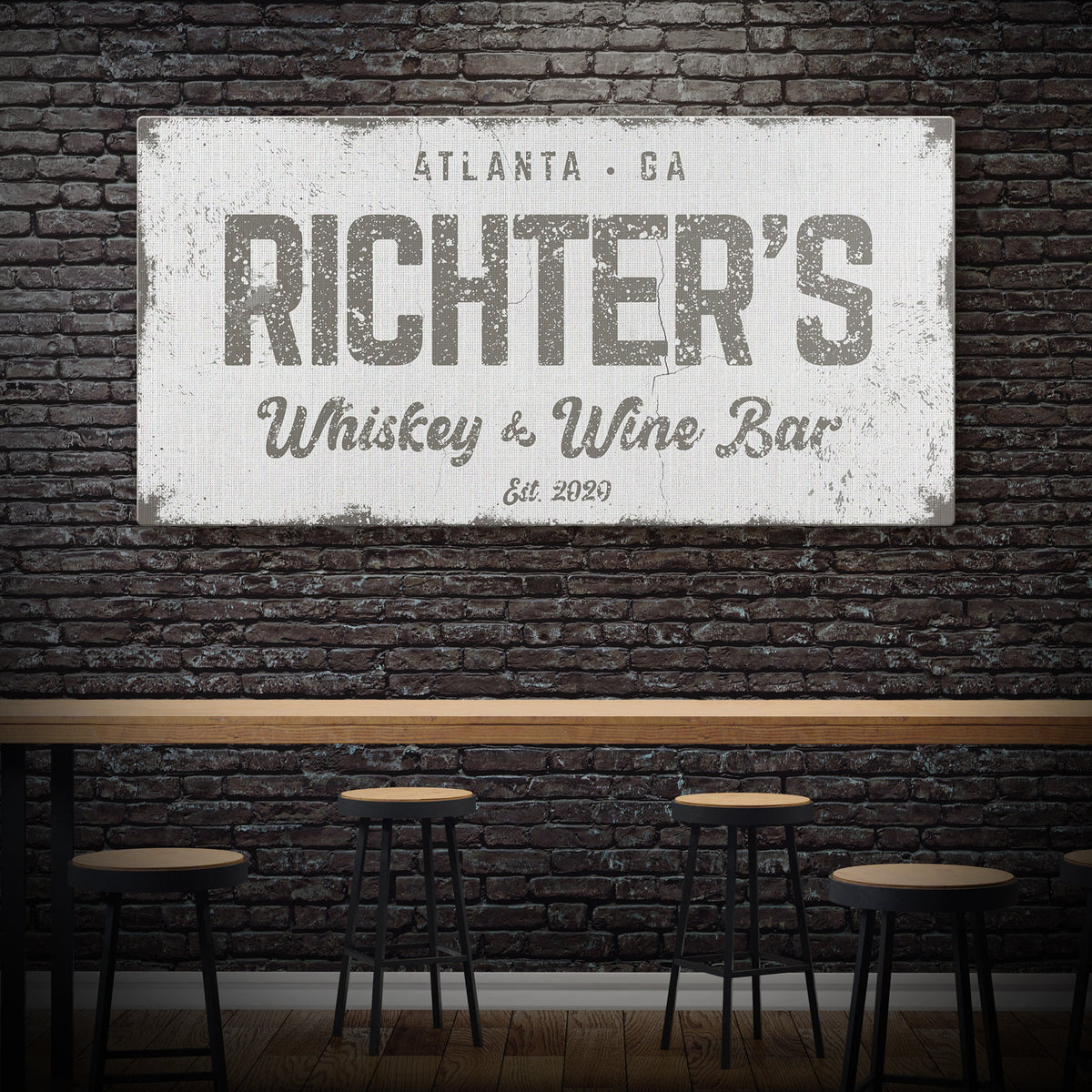 Personalized Whiskey and Wine Bar Sign: Custom Bar Signs for Home Bar – Perfect Man Cave Wall Decor & Ideal Gift for Wine Lovers