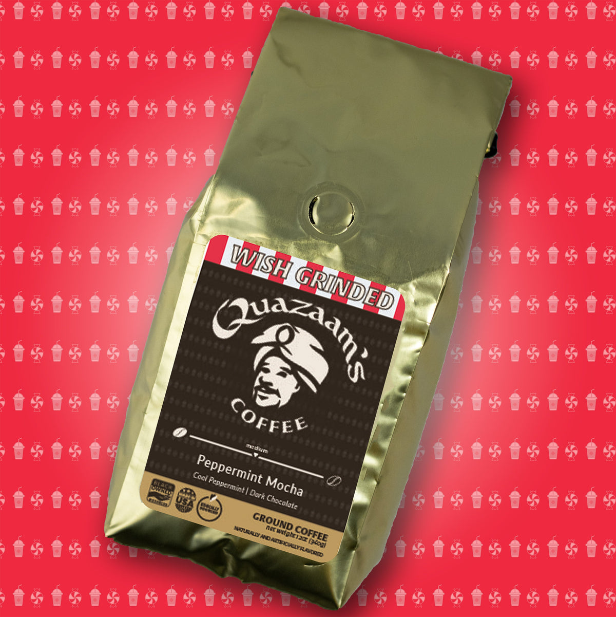 Peppermint Mocha Coffee | Ground & Whole Bean | Medium Roast