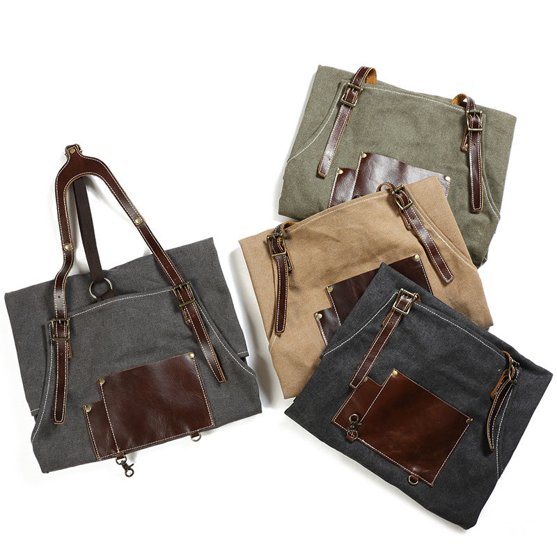 Retro Canvas Apron Shop Apron Cafe Apron Restaurant Apron Work Apron Server Apron FX888046