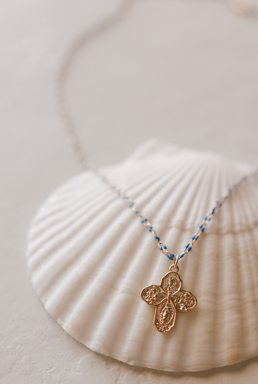 Four Way Cross Necklace - Grotto Chain