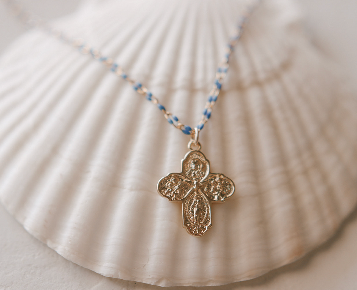 Four Way Cross Necklace - Grotto Chain