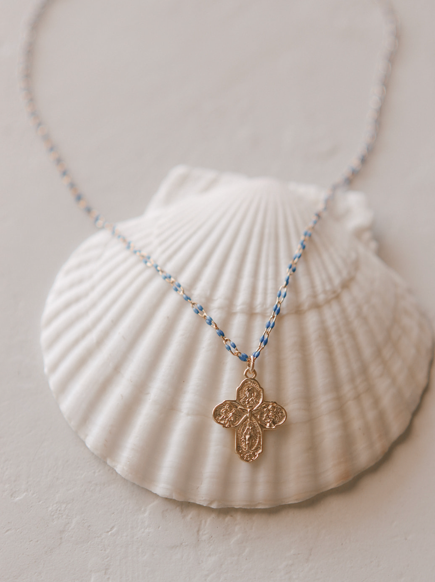 Four Way Cross Necklace - Grotto Chain