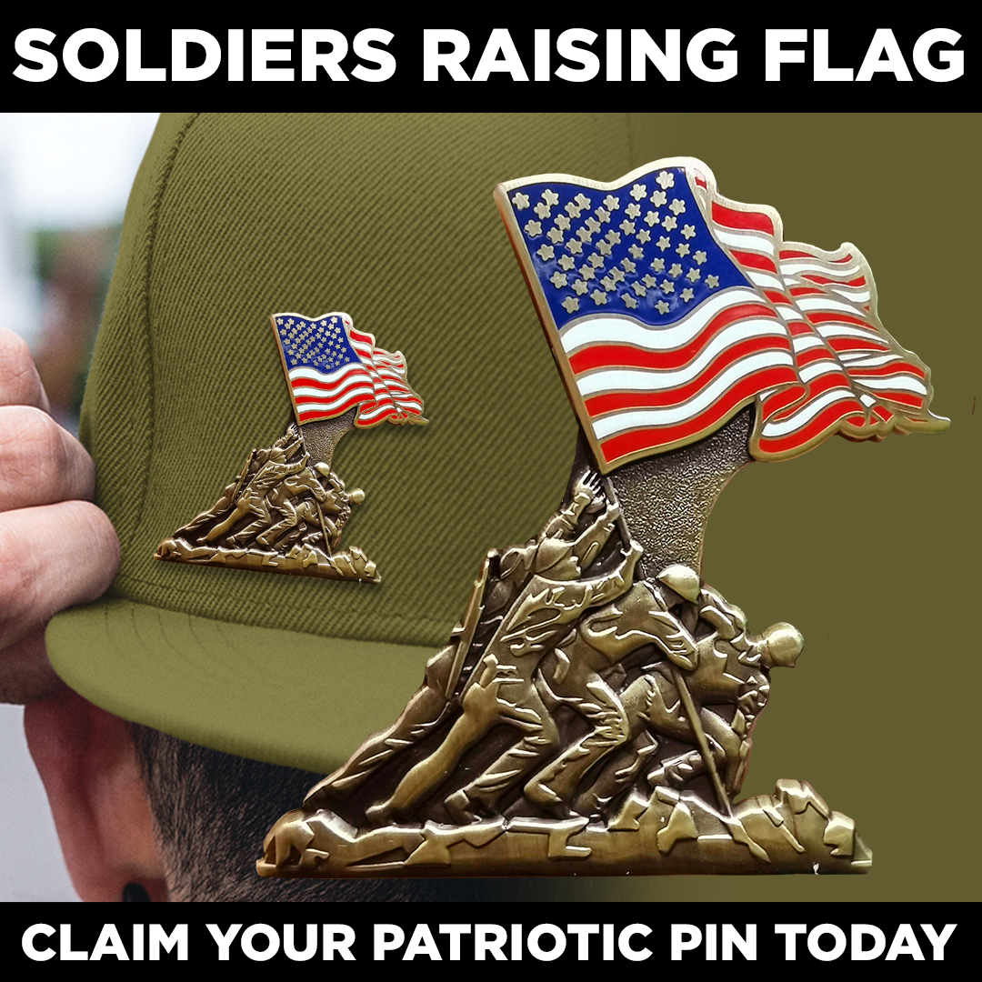 Iwo Jima 80th Anniversary Enamel Pin