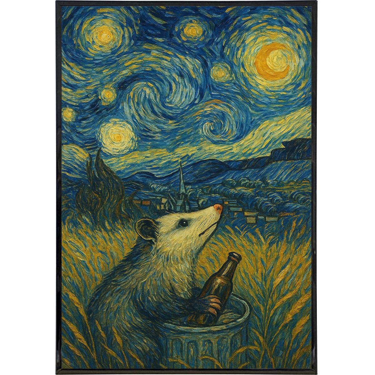 Starry Night From Another Perspective Original Poster Print