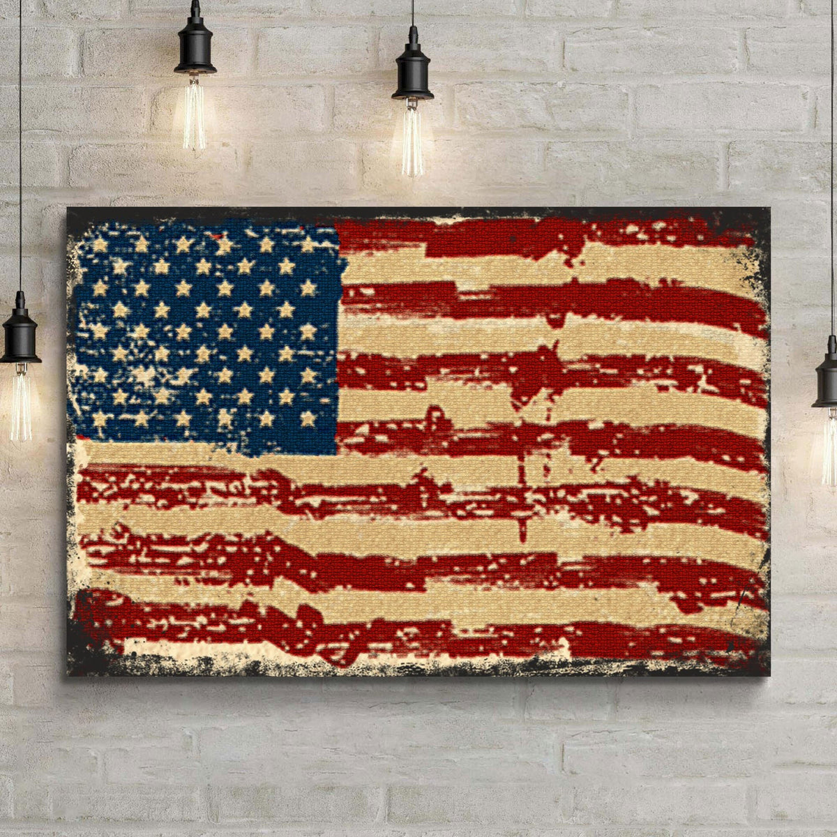 American Flag Canvas Wall Art
