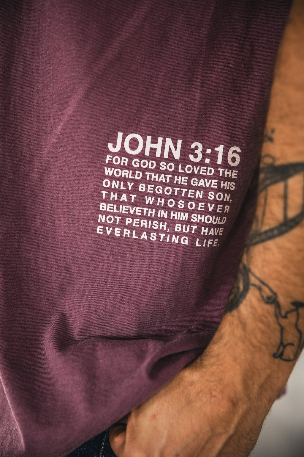 Jesus Saves Premium Tee - Berry