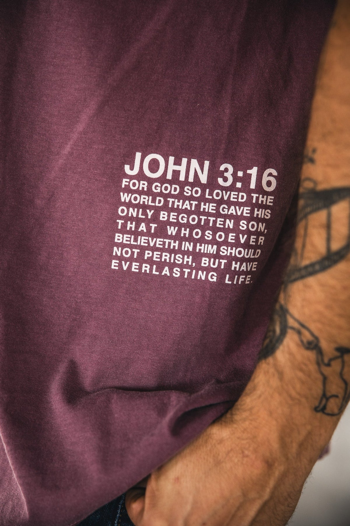 Jesus Saves Premium Tee - Berry