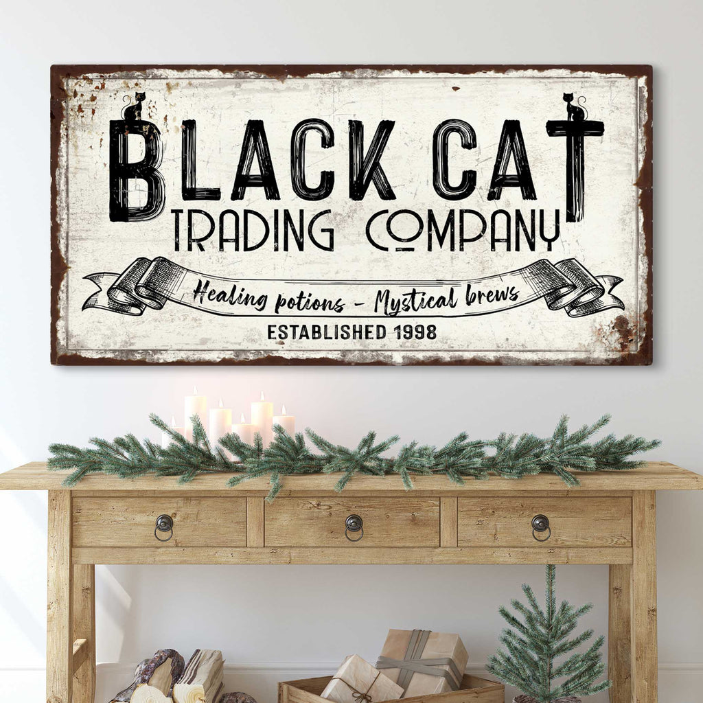 Black Cat Trading Company Sign