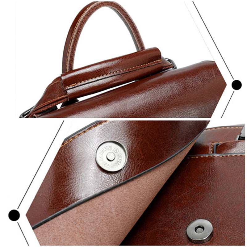 Top Grain Leather Women Backpack Retro Style Leather Rucksack Leather Shoulder Bag For Women