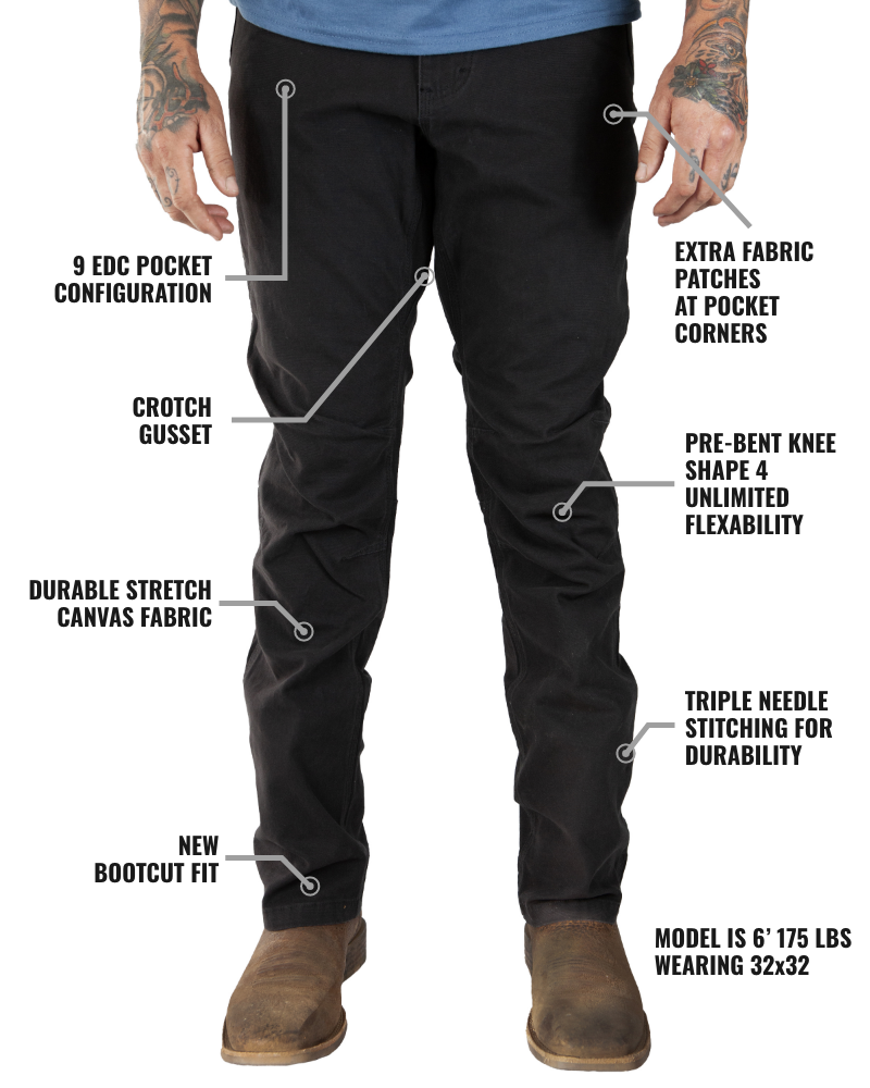 Trailblazer Boot Cut Pants - Black