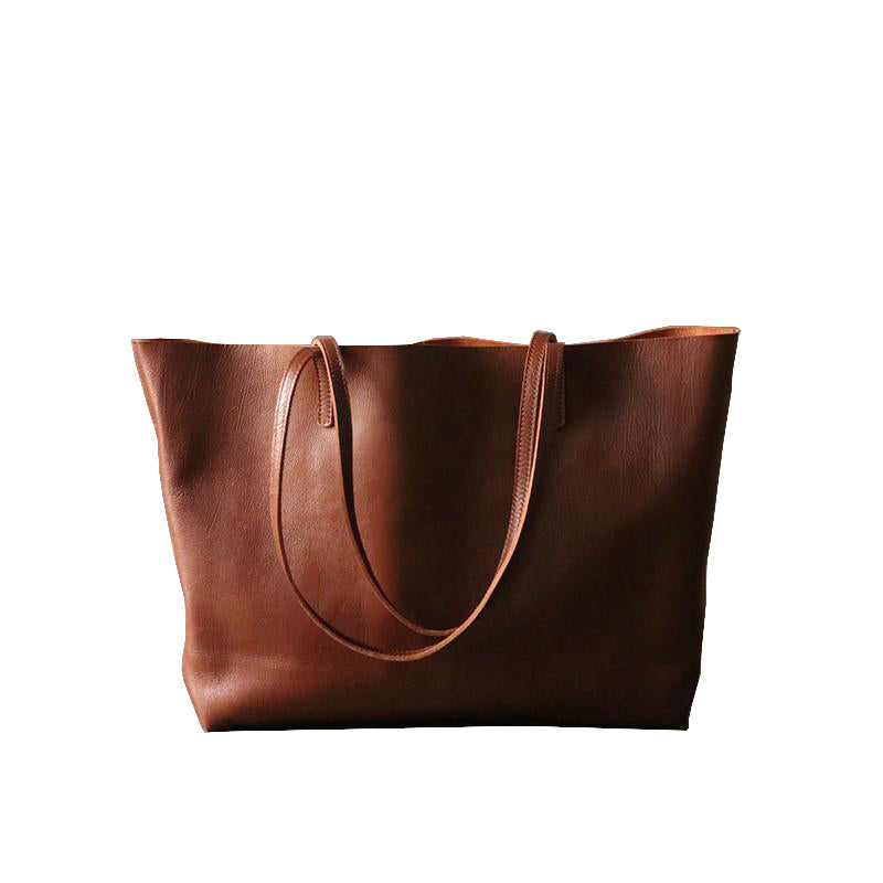 Vintage Genuine Leather Women Tote Bag, Shopping Bag, Shoulder Bag ZB01