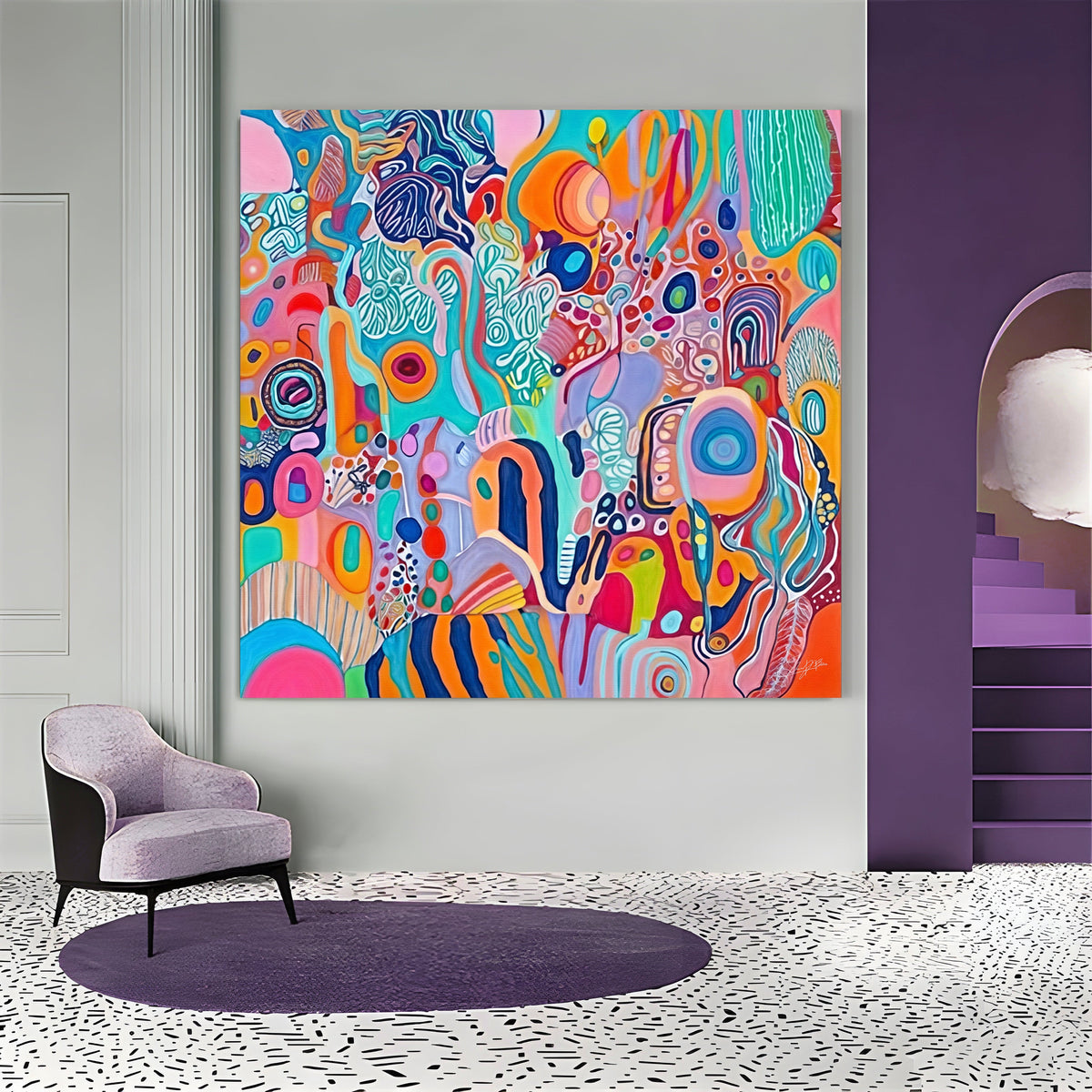 Canvas Print: "Kaleidoscopic Voyage III"