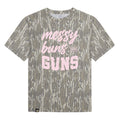 Messy Buns and Guns (Front Print)