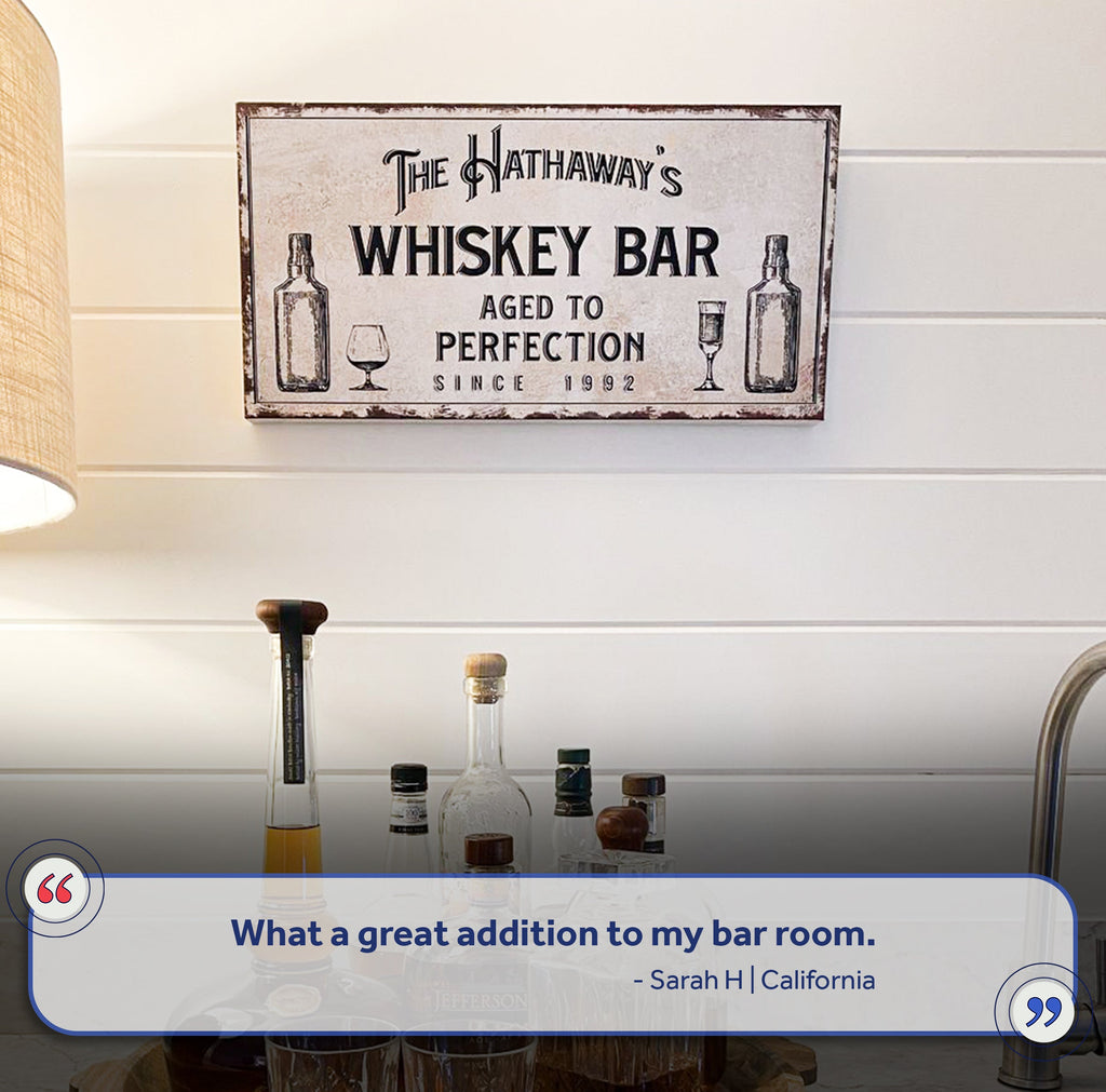 Whiskey Bar Sign III
