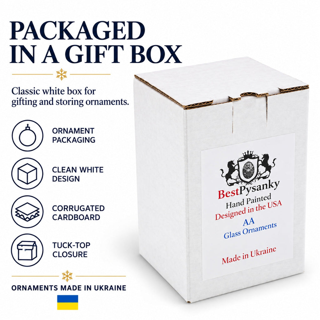 Gray Pigeon Glass Christmas Ornament