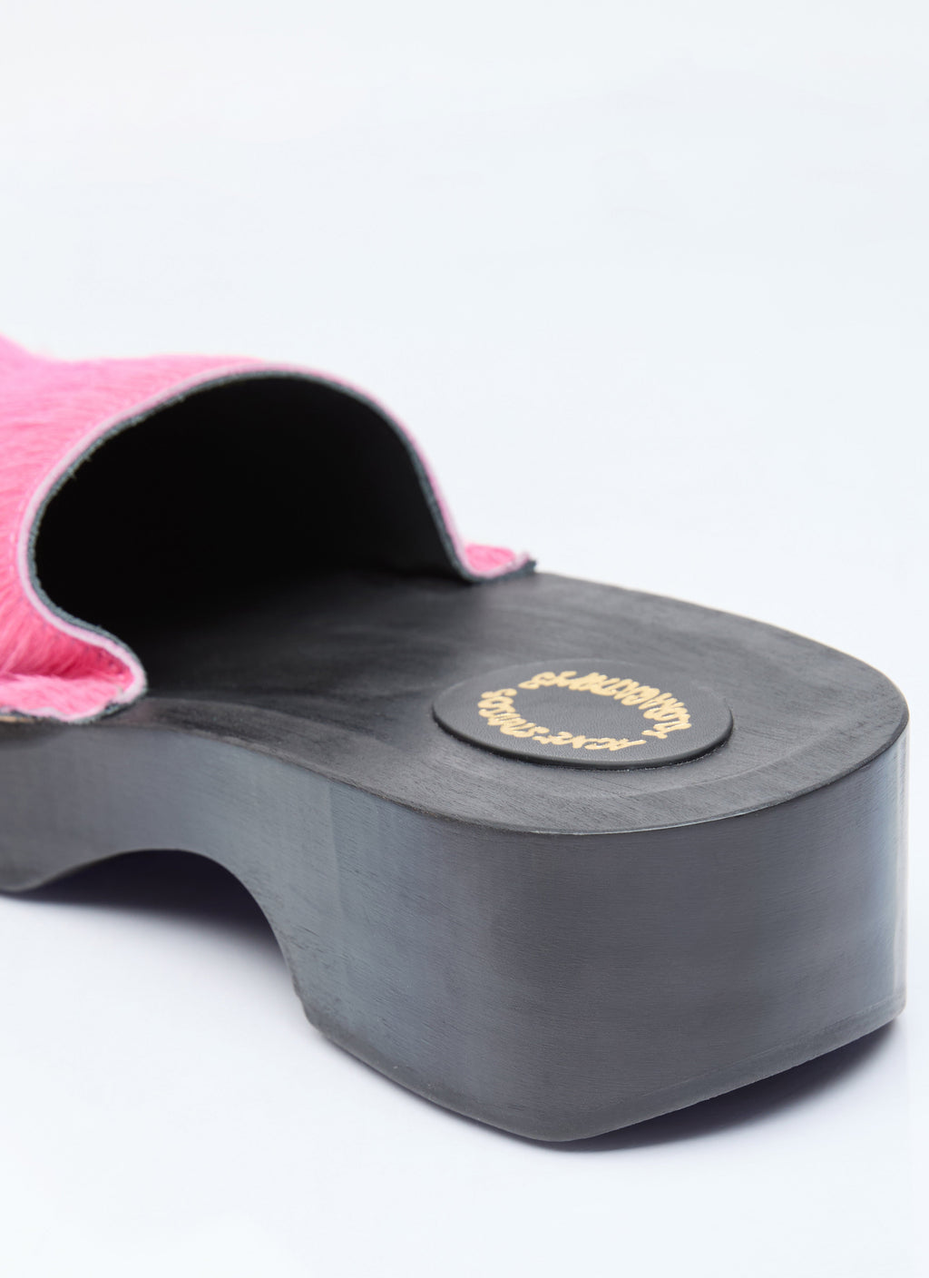 Acne Studios Women Hairy Wood Clogs