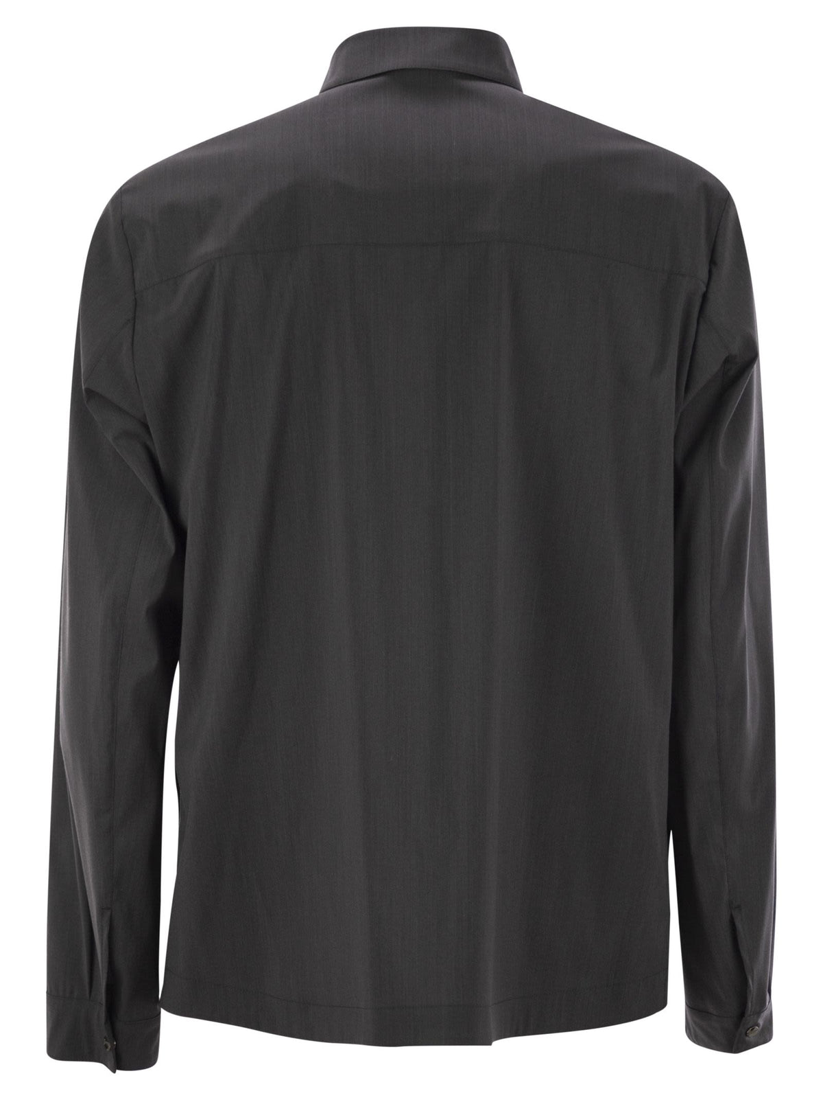Herno Men Shirt-Cut Jacket In Tech Wool