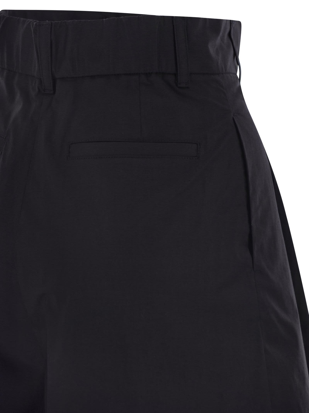 Herno Women Stretch Cotton Bermuda Shorts