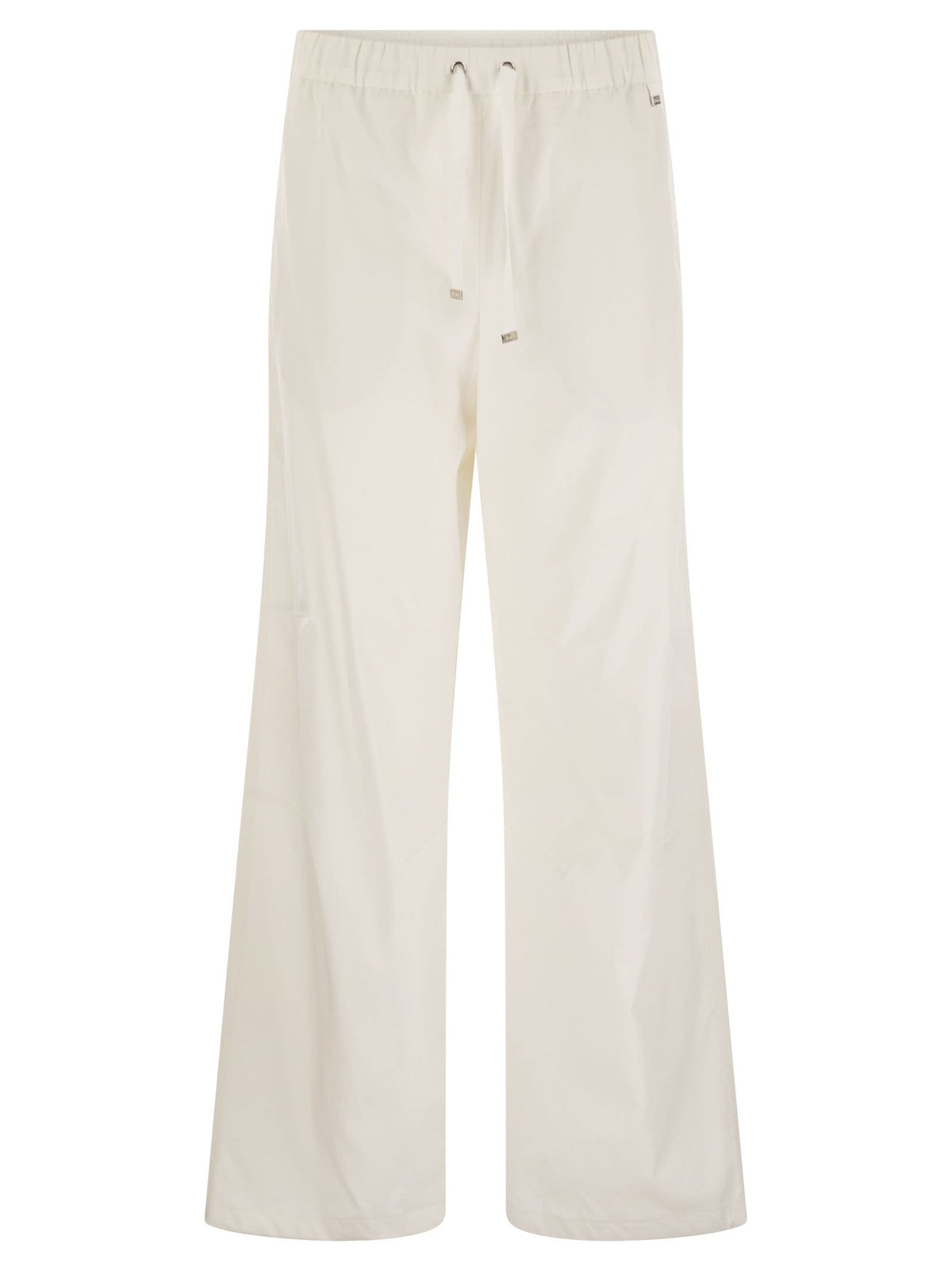 Herno Women Resort Cotton Trousers With Drawstring