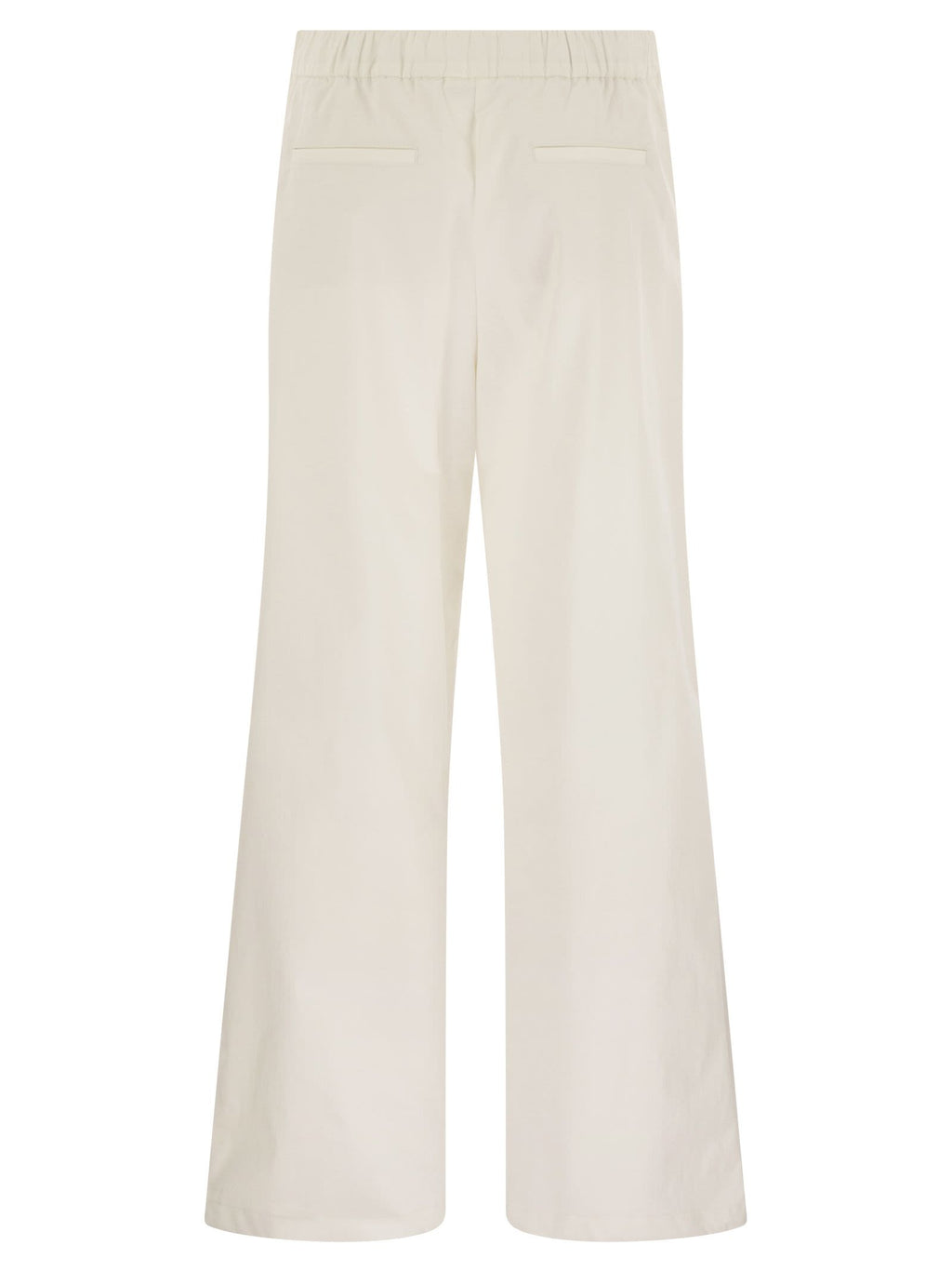 Herno Women Resort Cotton Trousers With Drawstring