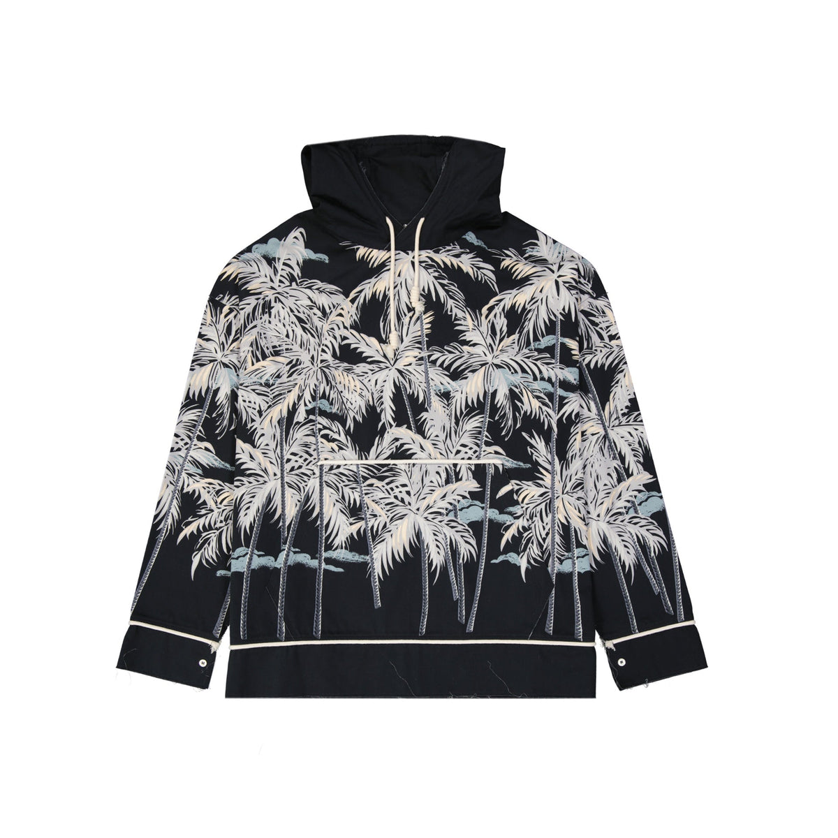 Palm Angels Hooded Printed Shirt Men