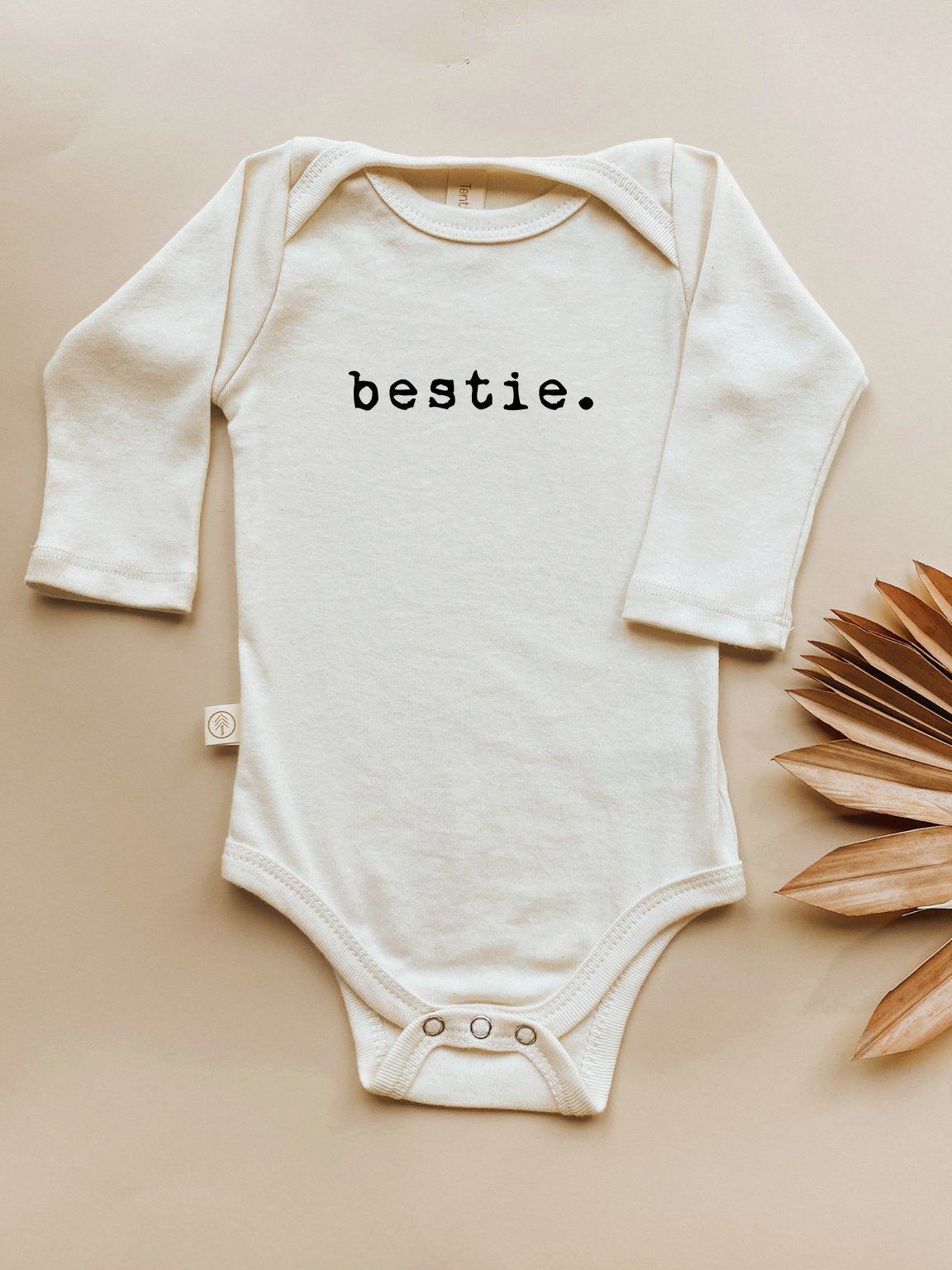 Bestie Organic Cotton Baby Bodysuit Long Sleeve