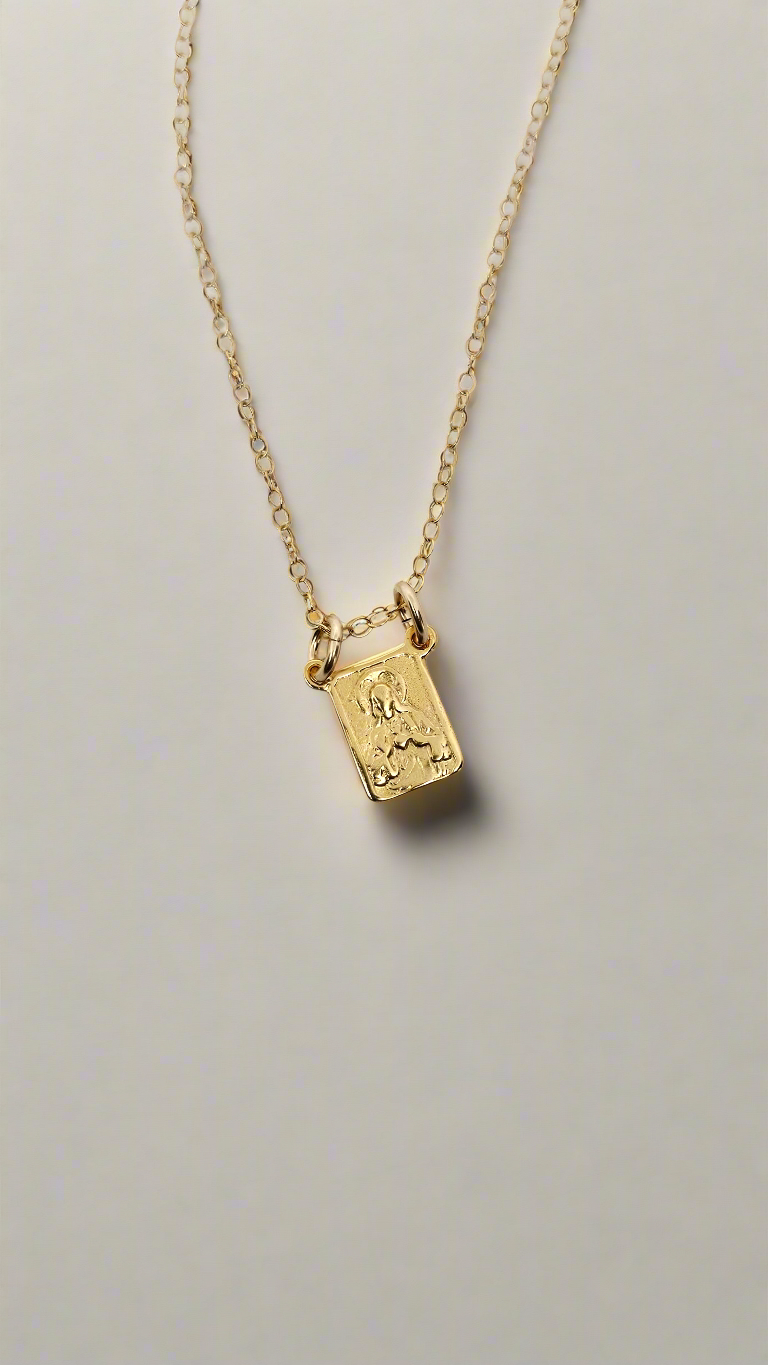 Gold Vermeil Scapular Necklace