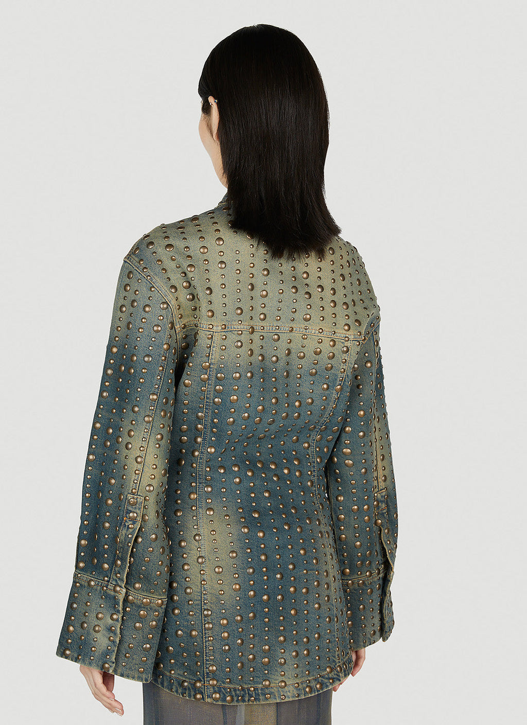 Blumarine Women Studded Denim Jacket