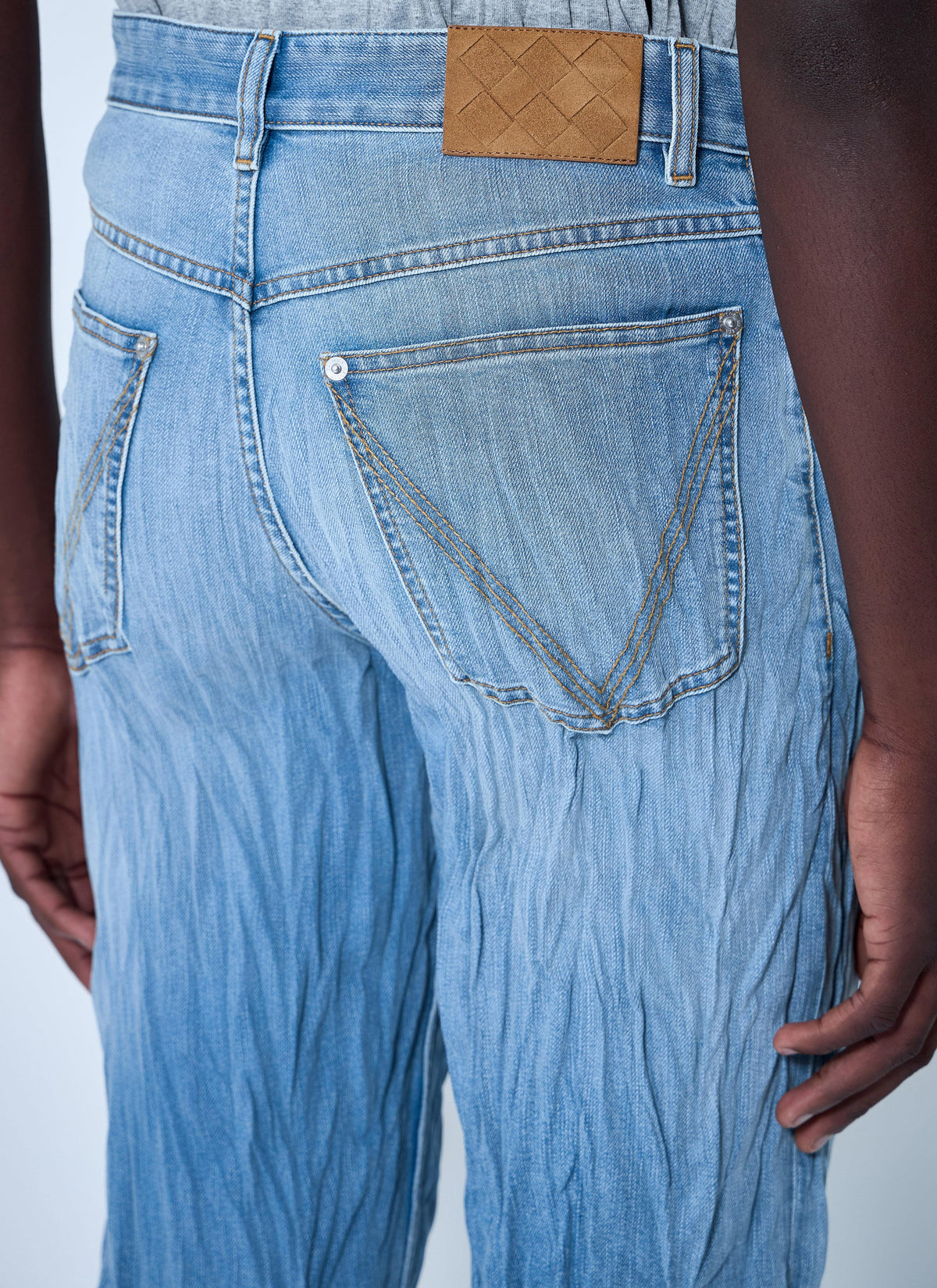 Bottega Veneta Men Crushed Jeans