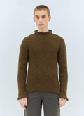 Burberry Men Fringed Wool Sweater