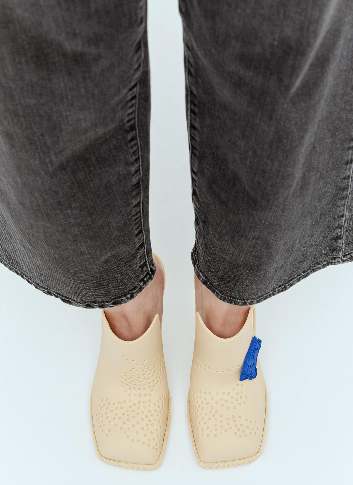 Burberry Women Rubber Highland Mules