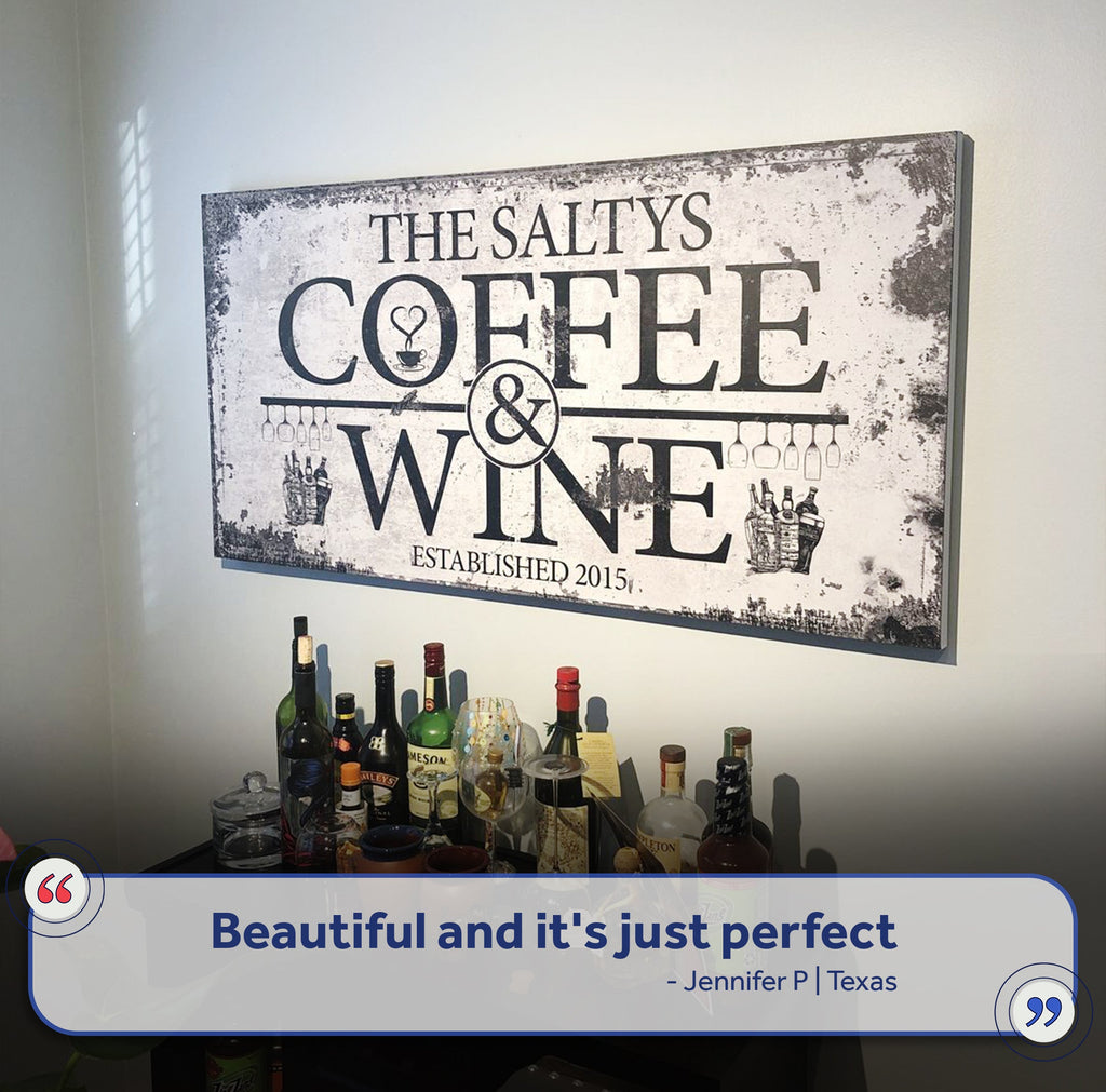 Coffee and Wine Sign