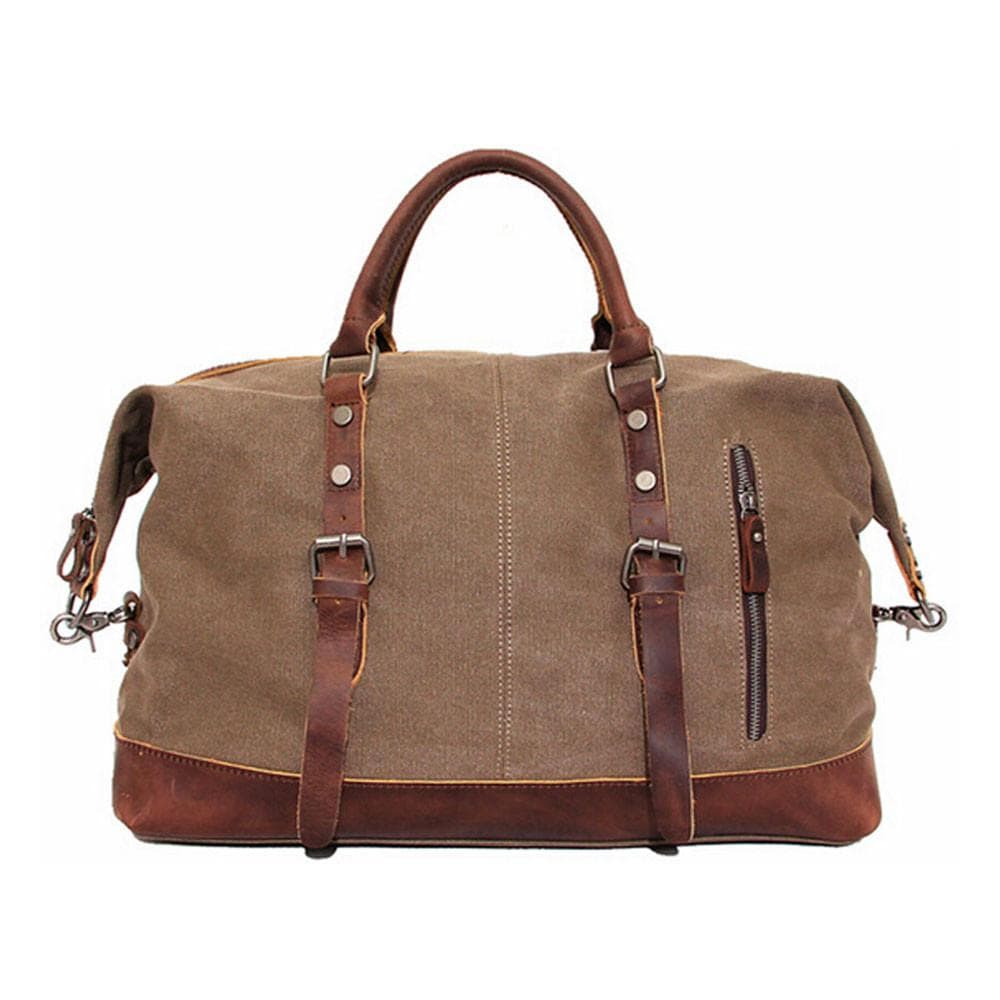 RockCow Canvas Duffle Bag, Mens Travel Bag, Gym Bags for Men