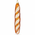 Baguette Bread Glass Christmas Ornament