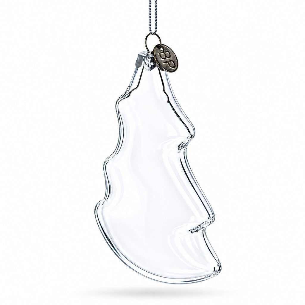 Christmas Tree Clear Glass Christmas Ornament