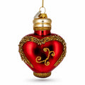 Elegant Perfume Bottle Glass Christmas Ornament