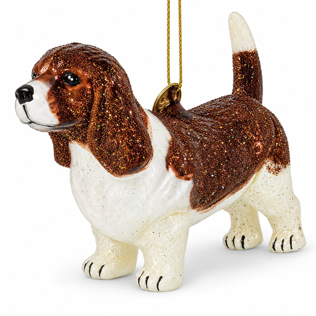 Cocker Spaniel Glass Christmas Ornament