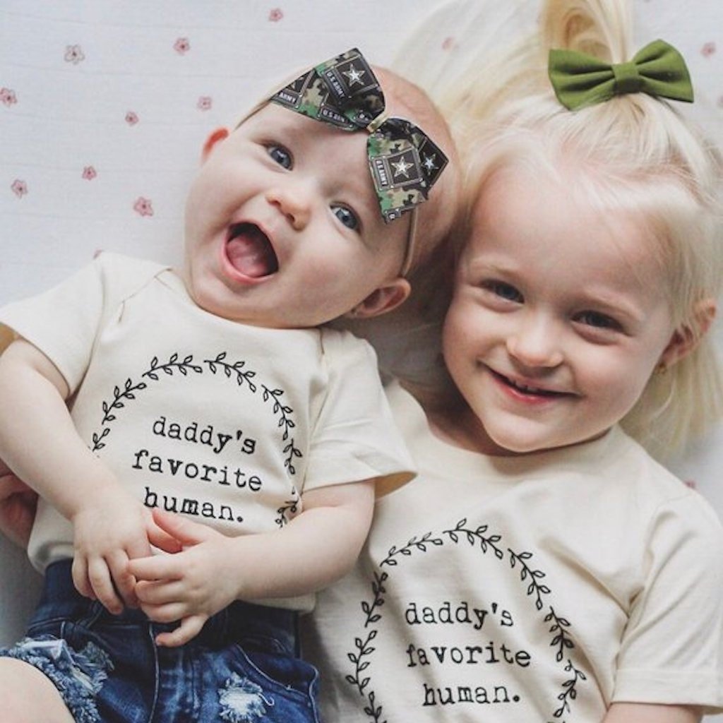 Daddy's Favorite Human Organic Baby Bodysuit