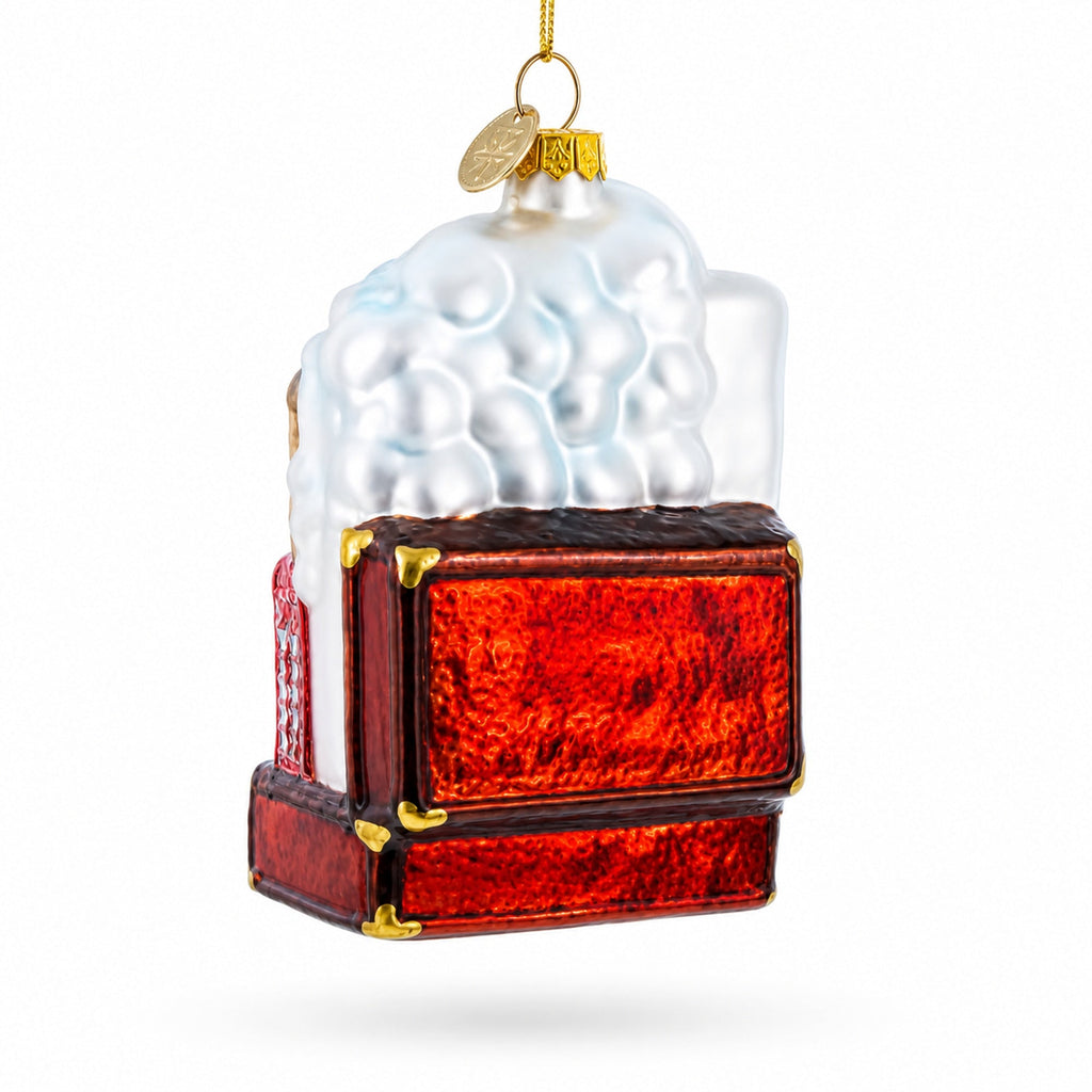 Landmarks of London, United Kingdom Glass Christmas Ornament