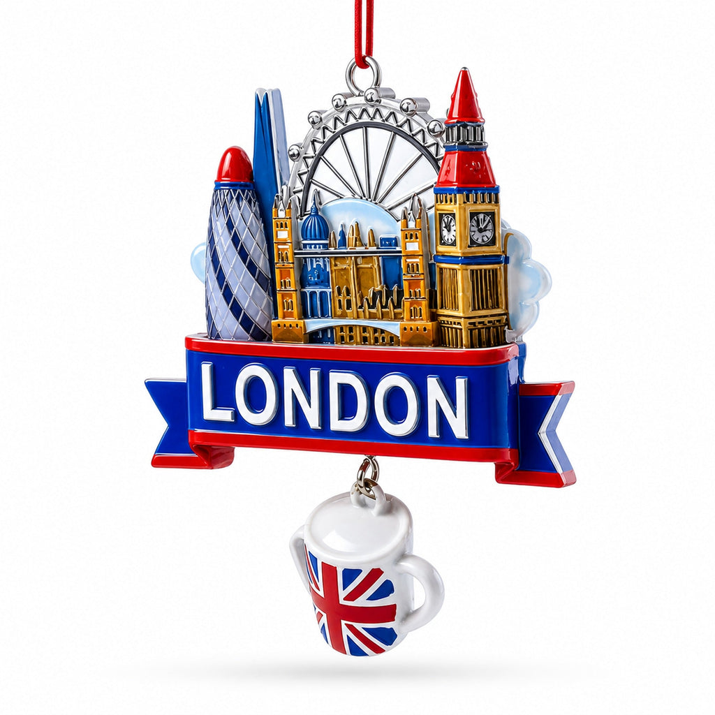 London Skyline Big Ben Eye Souvenir Resin Christmas Ornament