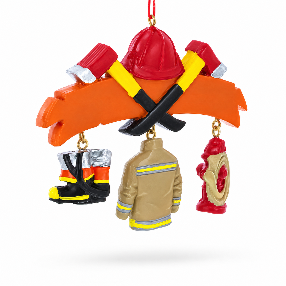 Firefighter Courage And Honor Resin Christmas Ornament