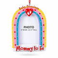 Mommy To Be Rainbow Picture Frame Resin Christmas Ornament