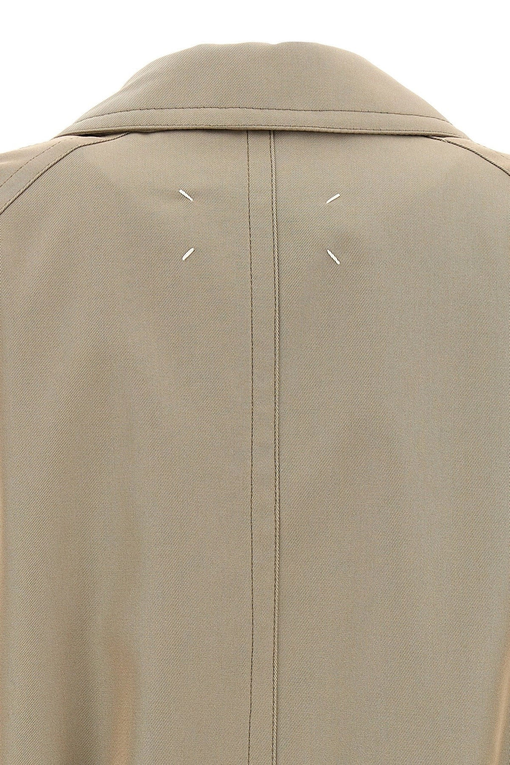 Maison Margiela Men Long Single-Breasted Trench Coat