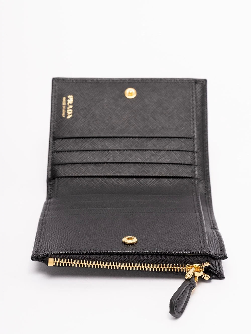 Prada Women Small Saffiano Leather Wallet
