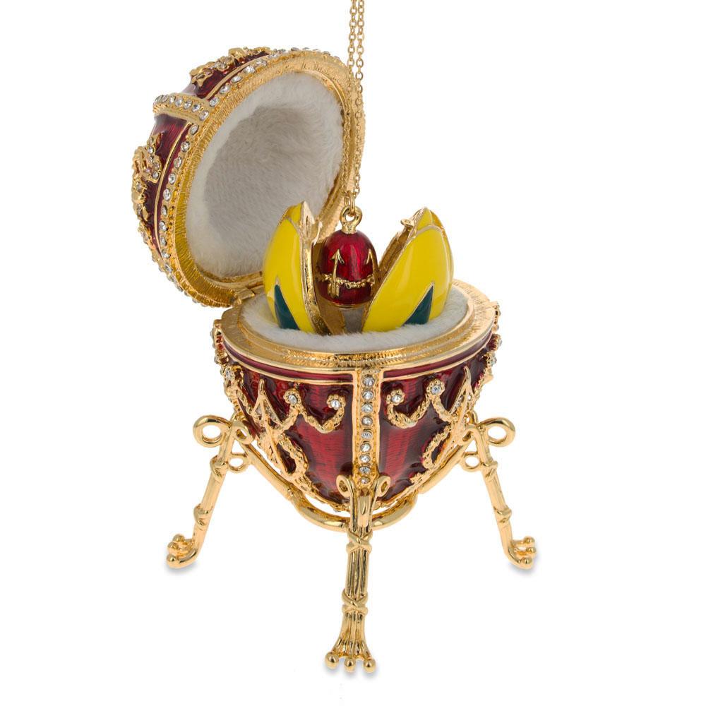 1895 Rosebud Royal Imperial Metal Easter Egg