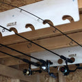 Fishing Rod Storage Rack (5 Sets) – Shed Organizer for Rods & Gear
