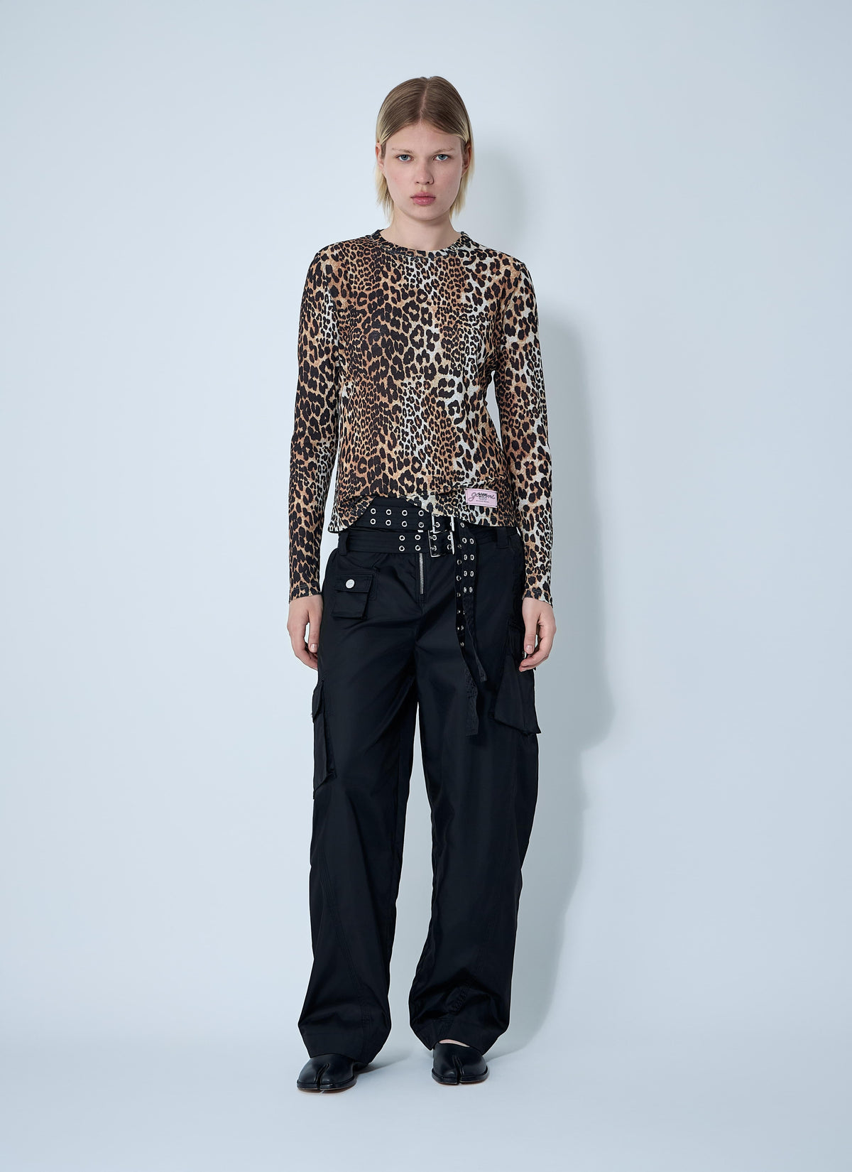 Ganni Women Mesh Top