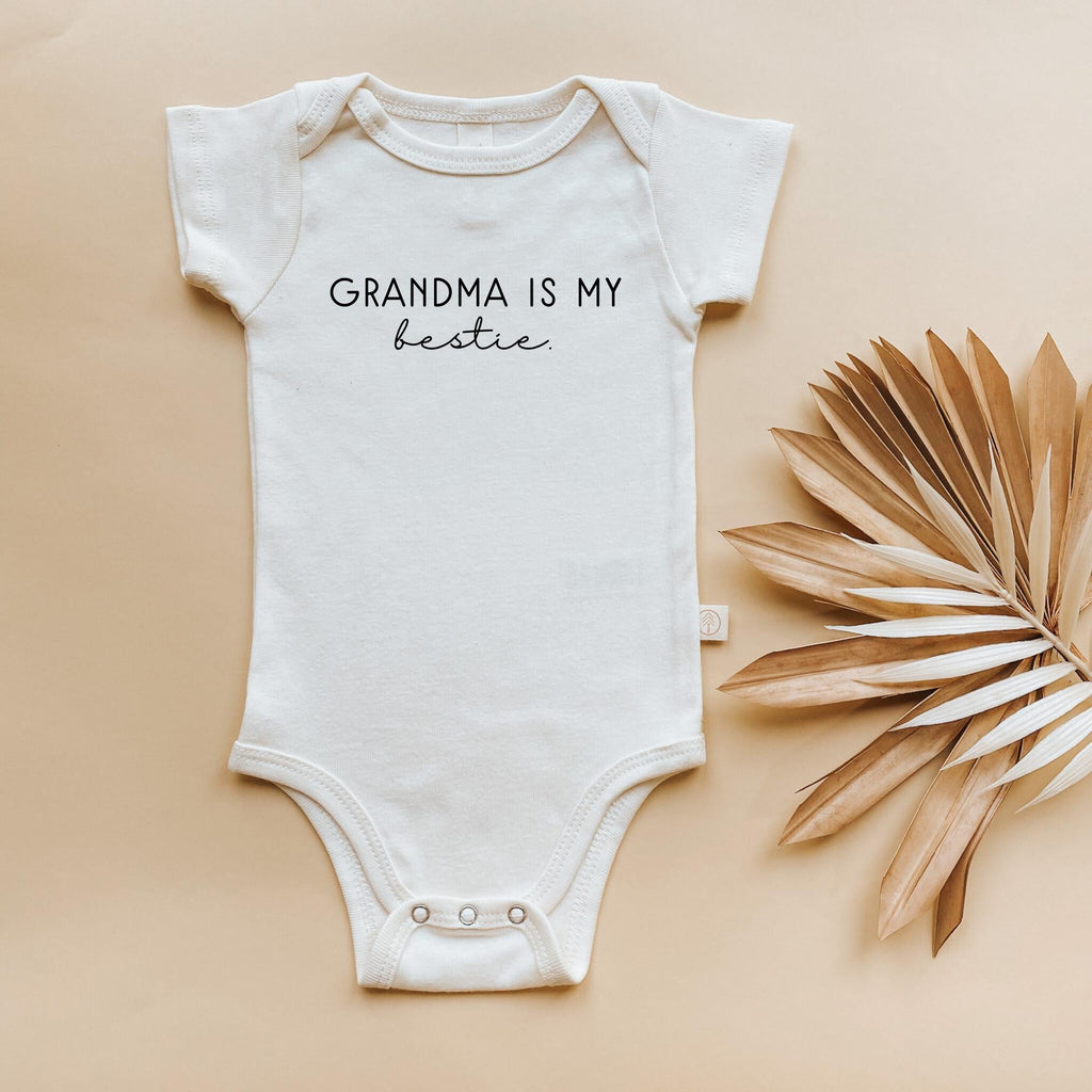 Grandma is my Bestie Organic Baby Bodysuit
